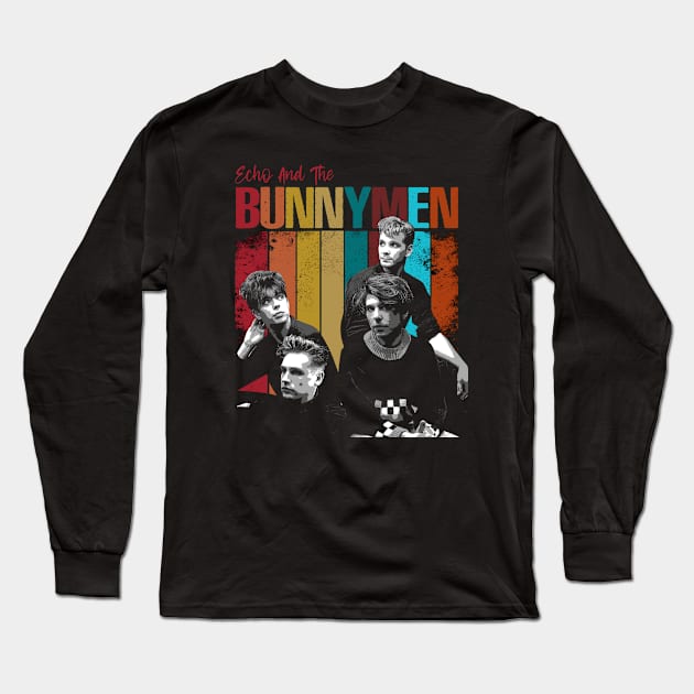 Captivating Echo Framing The Aesthetics Of The Bunnymen Long Sleeve T-Shirt by Super Face